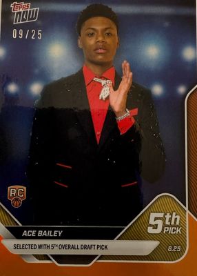 2025 Topps Now Draft #D5 Orange Foil /25