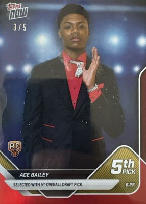 2025 Topps Now Draft #D5 Red Foil /5