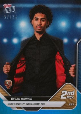 2025 Topps Now Draft #D2 Blue Foil /75