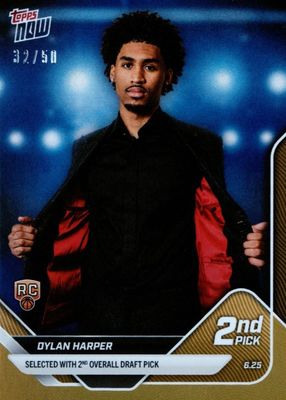 2025 Topps Now Draft #D2 Gold Foil /50