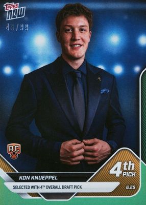 2025 Topps Now Draft #D4 Green Foil /99