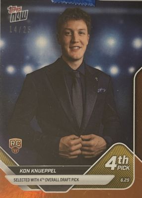 2025 Topps Now Draft #D4 Orange Foil /25