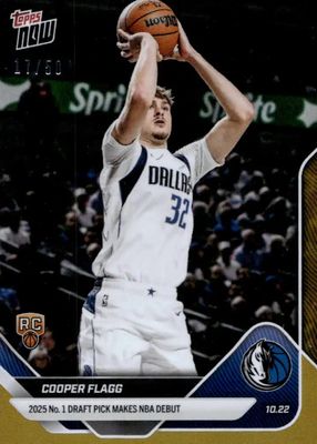 2025 Topps Now #6 Gold Foil /50