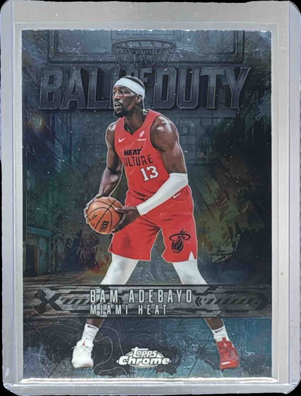 Bam Adebayo 2025 Topps Chrome #BD-15 Ball of Duty Price Guide