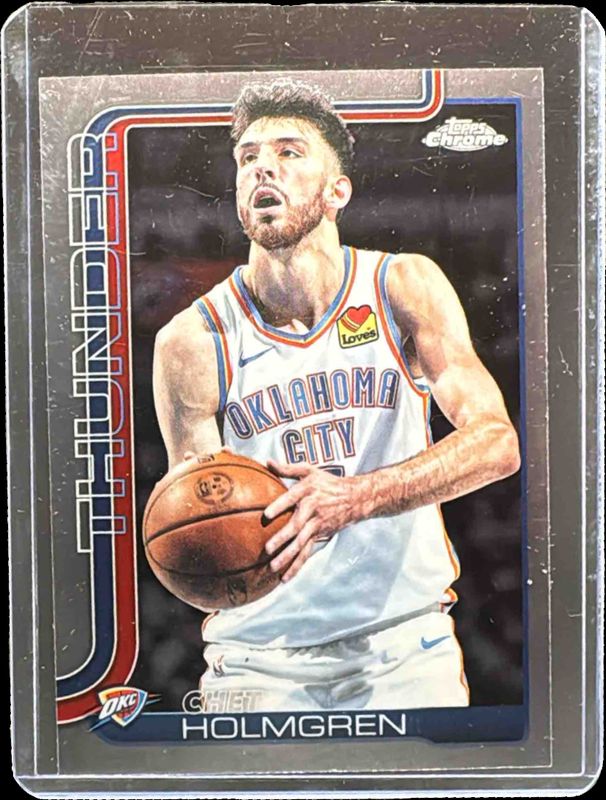 Chet Holmgren 2025 Topps Chrome #134 Base Price Guide - Sports 