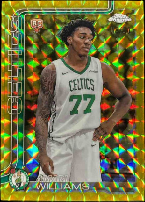 2025 Topps Chrome #297 Gold Geometric Refractor /50