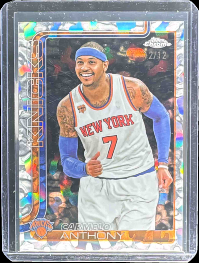 Carmelo Anthony 2025 Topps Chrome #248 Silver Refractor /12 Price