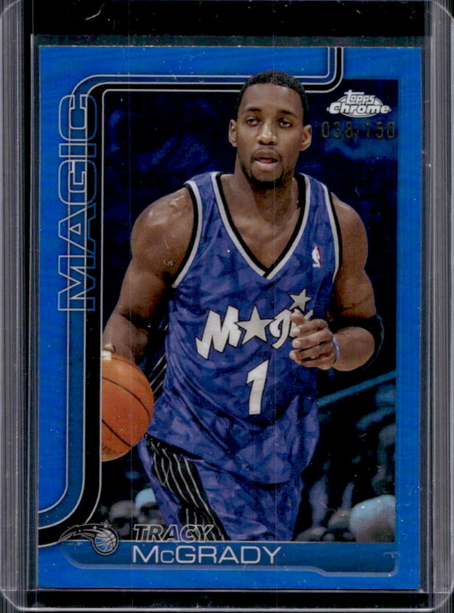 Tracy McGrady 2025 Topps Chrome #245 Blue Refractor /150 Price 