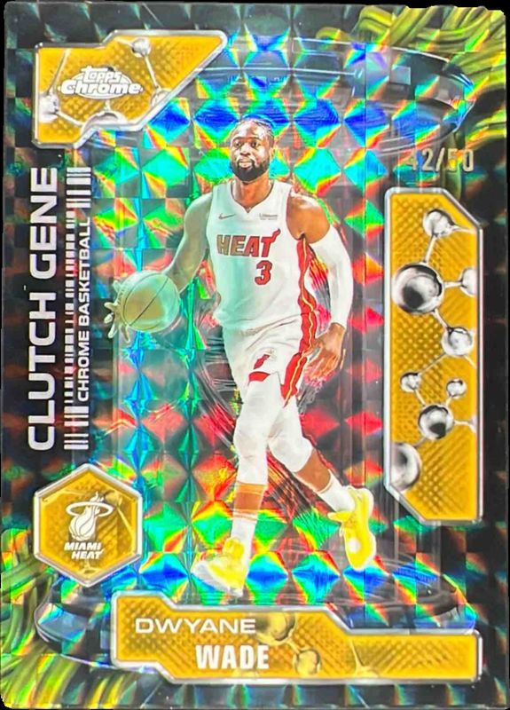 その他 Dwayen wade gold Dwyane Wade 2025 Topps Chrome #CG-21 Clutch Gene - Gold Geometric