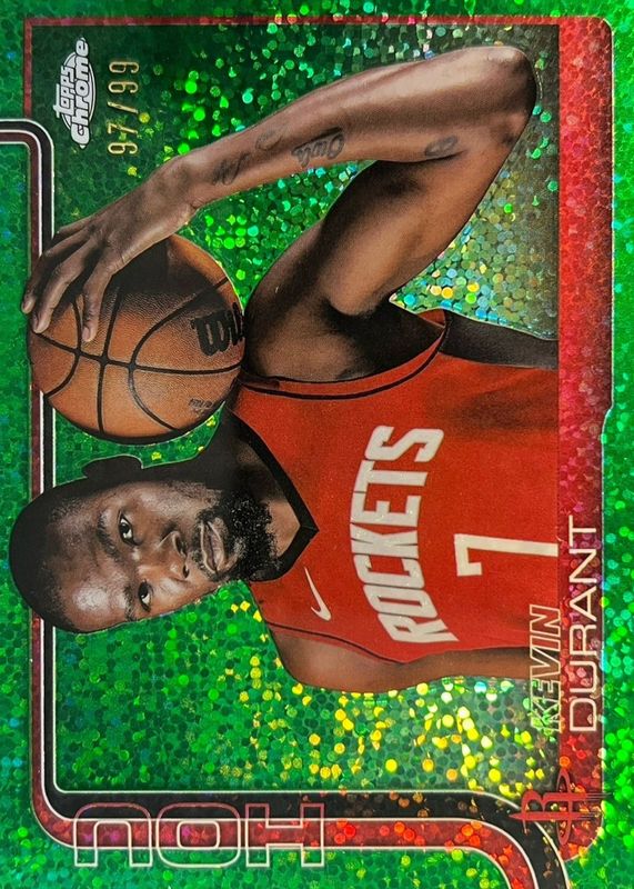 2025 Topps Chrome #155 Image Variation - Green Speckle Refractor /99