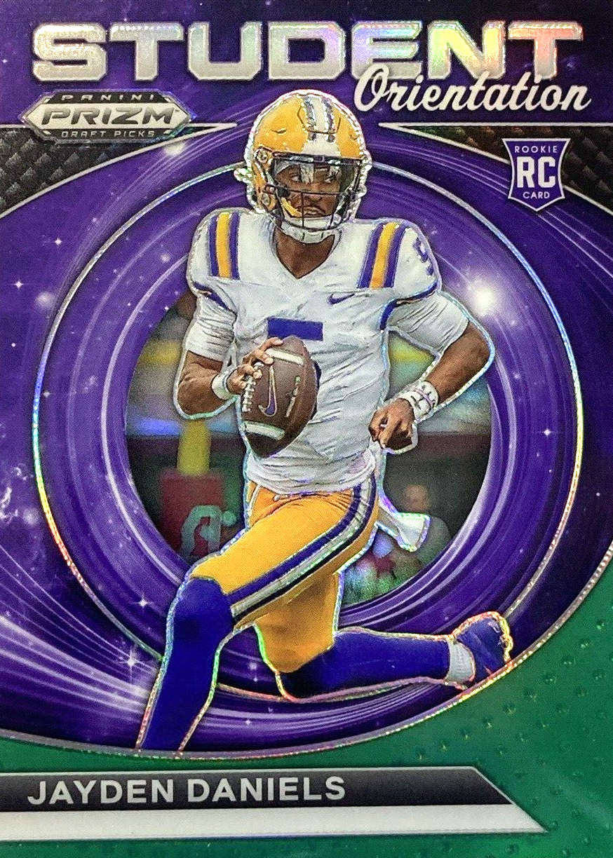Jayden Daniels 2024 Prizm Draft Picks #SO-JD Student Orientation