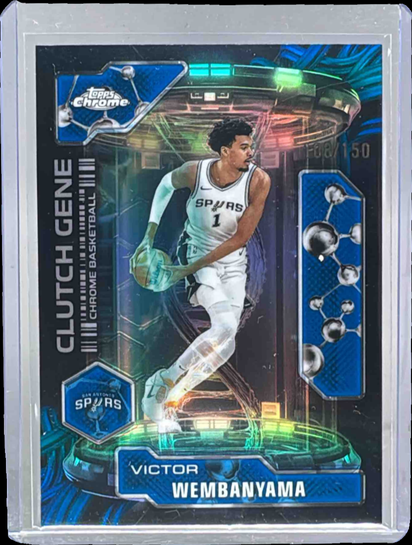 Victor Wembanyama 2025 Topps Chrome #CG-17 Clutch Gene - Blue
