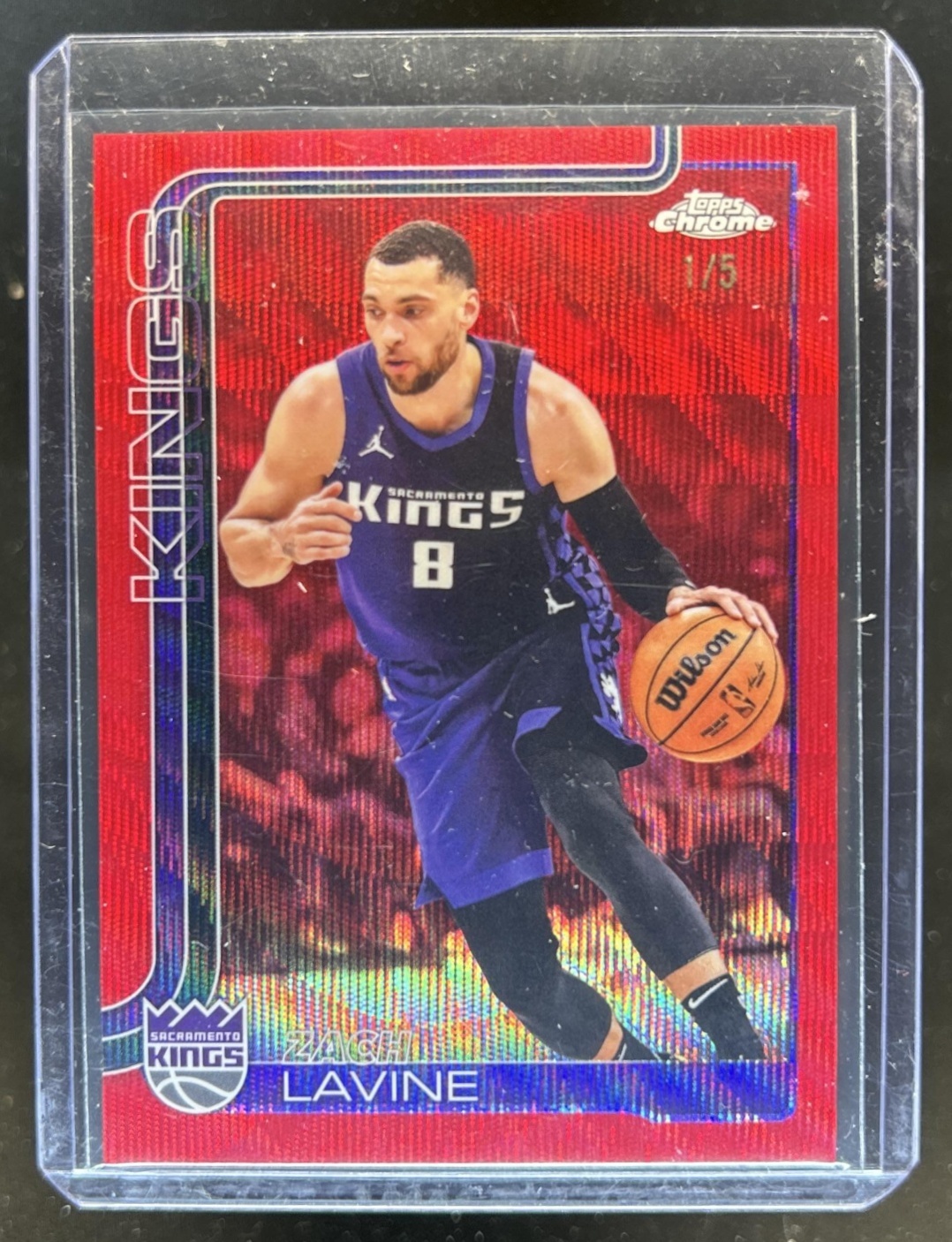 Zach LaVine 2025 Topps Chrome #232 Red Wave Refractor /5 Price