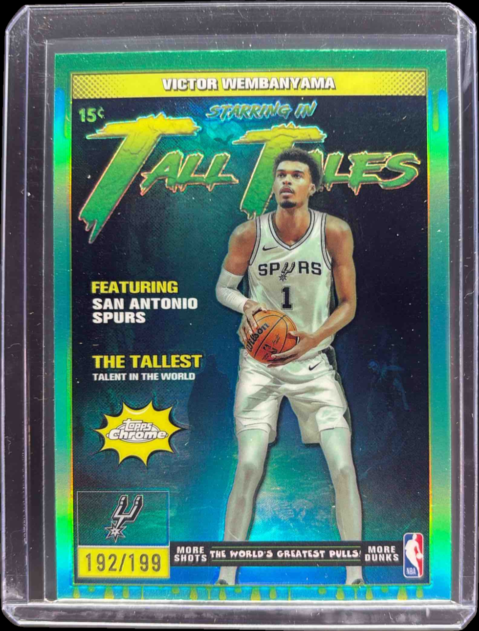 Victor Wembanyama 2025 Topps Chrome #TT-4 Tall Tales - Aqua