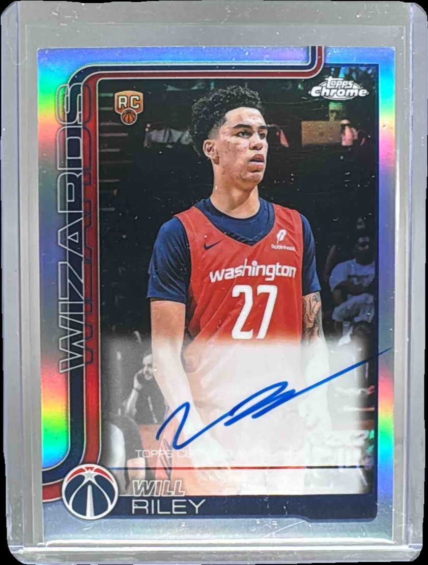 Will Riley 2025 Topps Chrome #TCAR-WR Chrome Rookie Autographs 