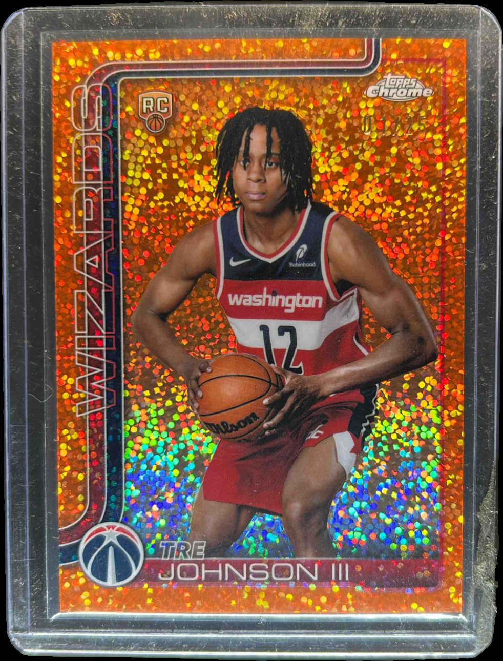 Tre Johnson III 2025 Topps Chrome #256 Image Variation - Orange