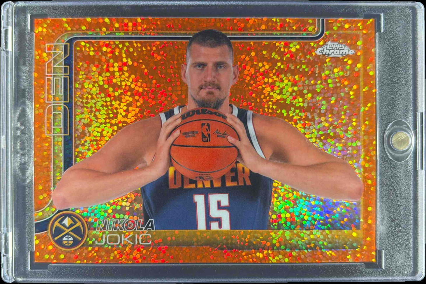 Nikola Jokic 2025 Topps Chrome #25 Image Variation - Orange