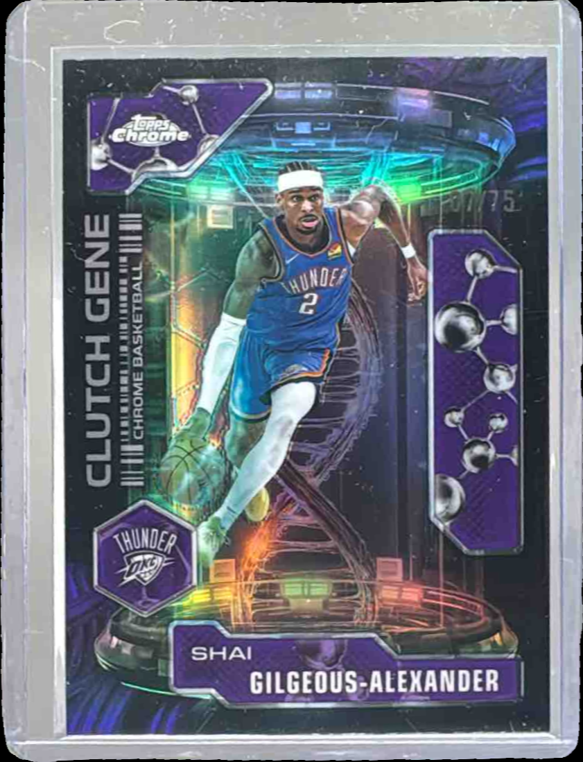 Shai Gilgeous-Alexander 2025 Topps Chrome #CG-9 Clutch Gene - Purple ...