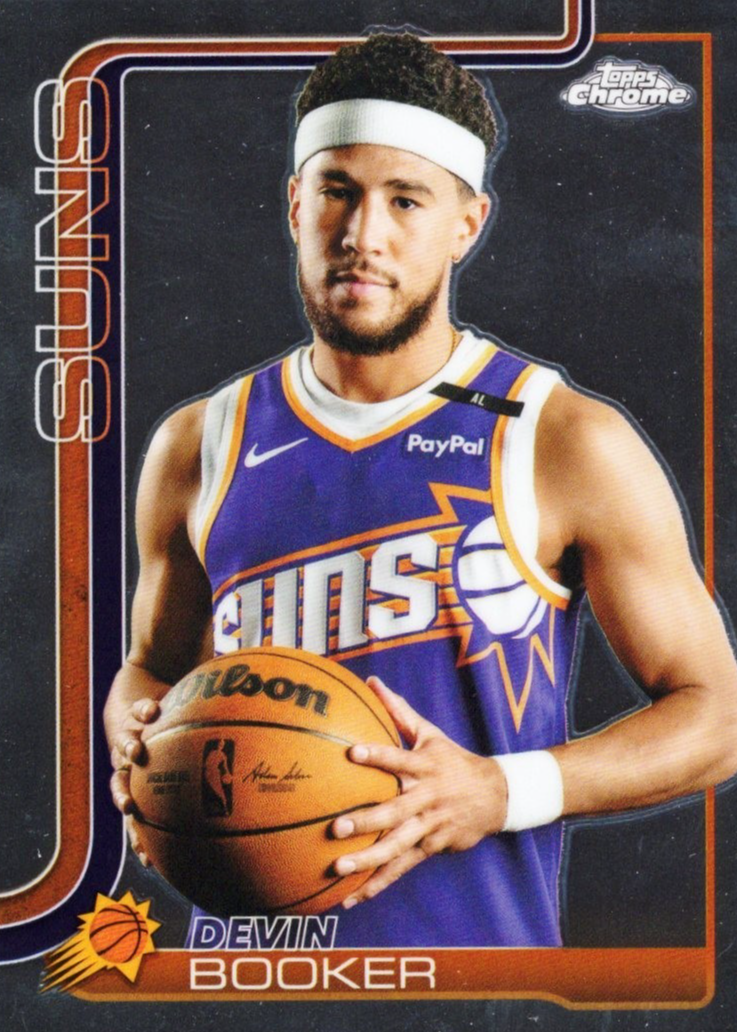 Devin Booker 2025 Topps Chrome #195 Image Variation Price Guide