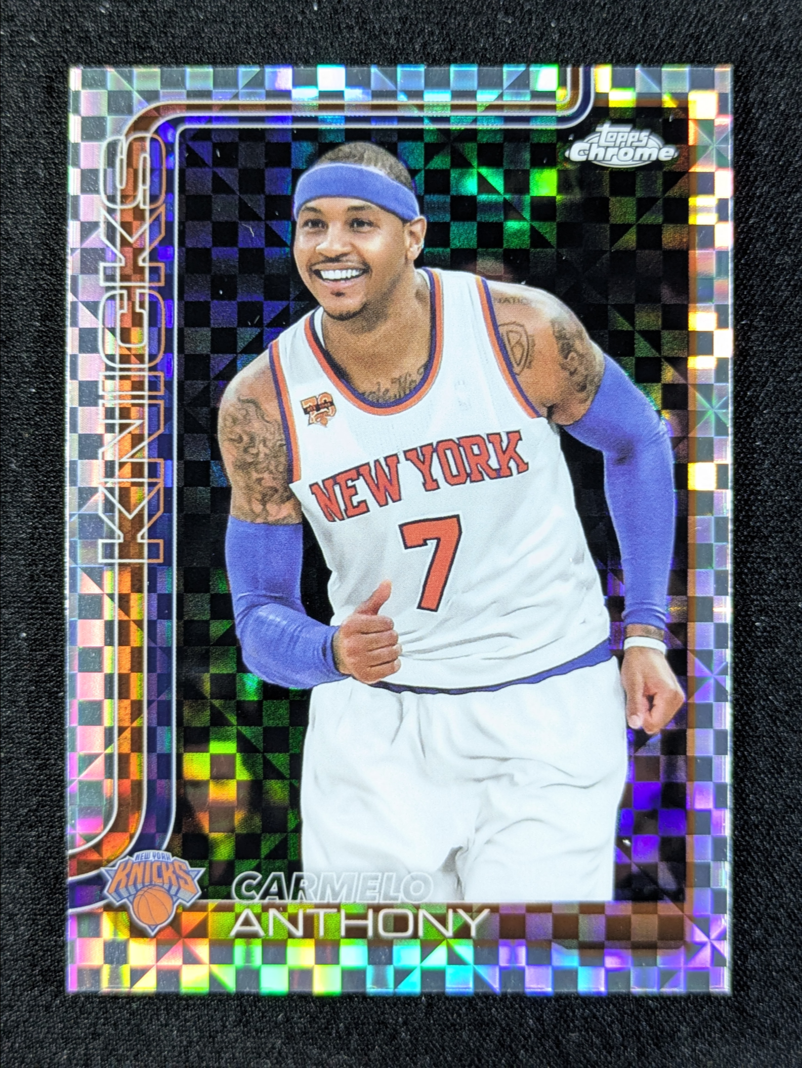 Carmelo Anthony 2025 Topps Chrome #248 X-Fractor Price Guide