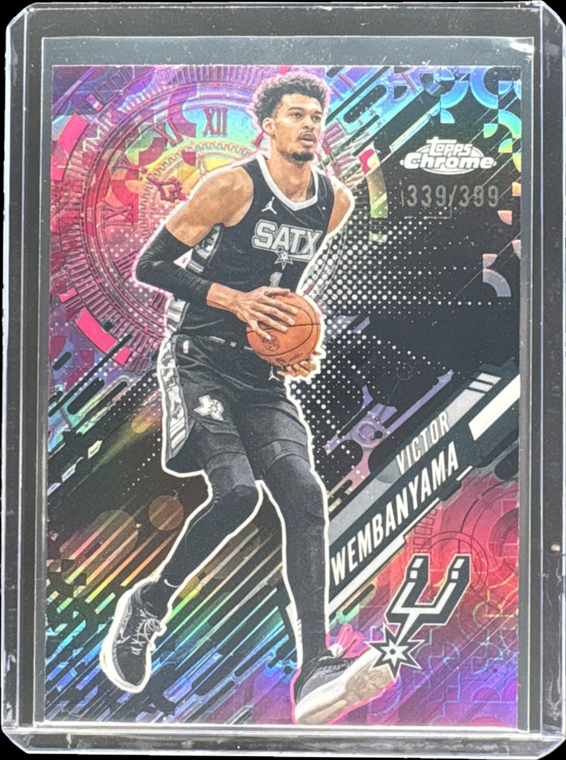 Victor Wembanyama 2025 Topps Chrome #GT-11 Go Time - Magenta