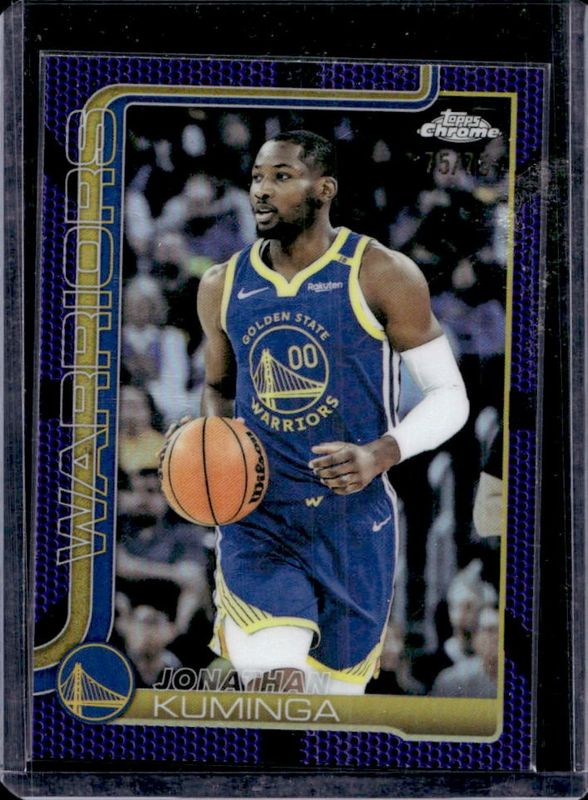 2025 Topps Chrome #211 Purple Basketball Refractor /75