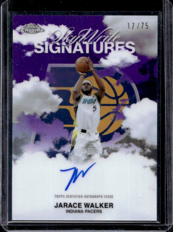 Jarace Walker 2025 Topps Chrome #SWS-JW Sky Write Signatures