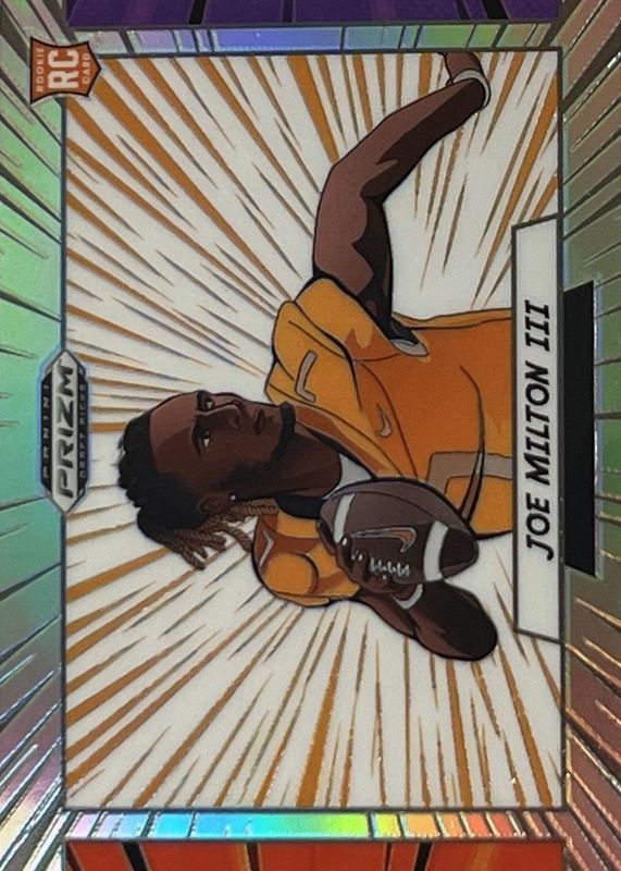 Joe Milton III 2024 Prizm Draft Picks #MGS-JMN Manga /(SSP) Rookie RAW