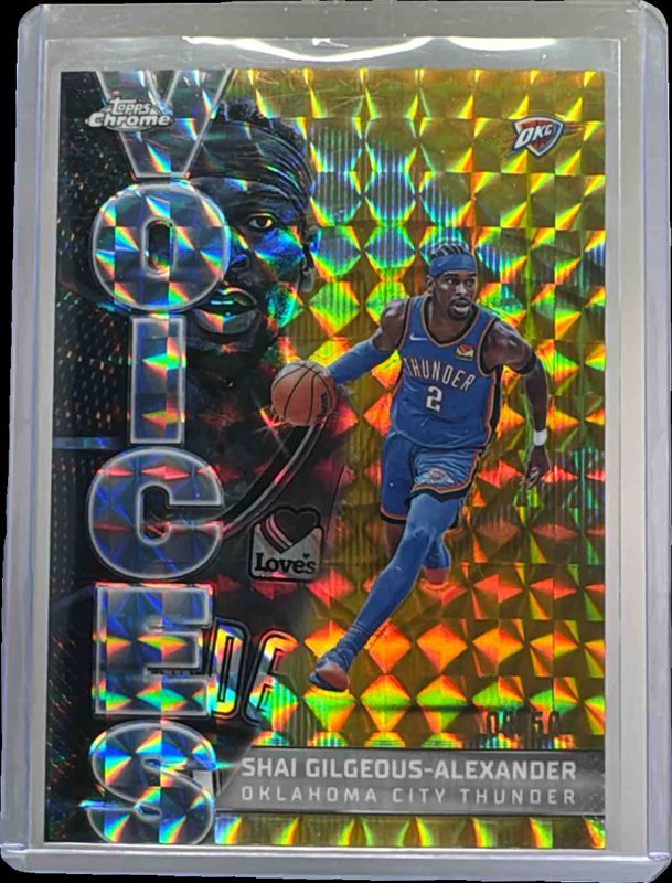 Shai Gilgeous-Alexander 2025 Topps Chrome #VS-3 Voices - Gold