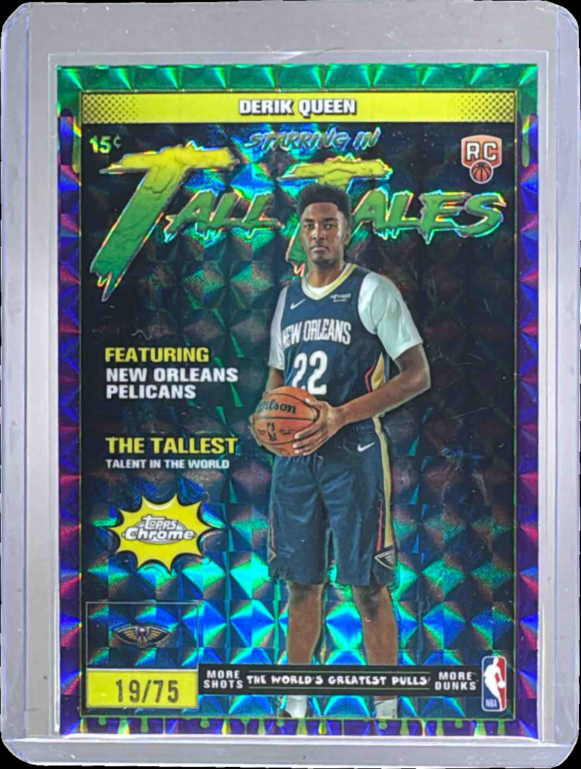 Derik Queen 2025 Topps Chrome #TT-18 Tall Tales - Purple Geometric