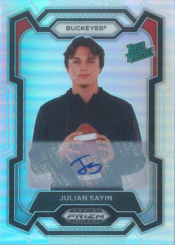 Julian Sayin 2024 Prizm Draft Picks #193 Autographs Price Guide