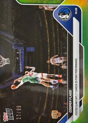 2025 Topps Now #28 Green Foil /99