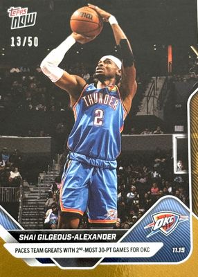 2025 Topps Now #56 Gold Foil /50