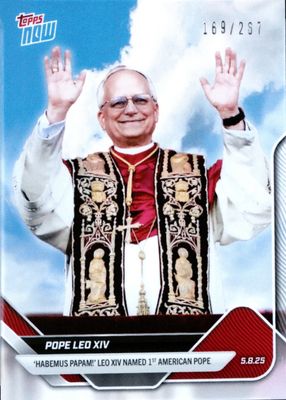 2025 Topps Now #POPE Image Variation - White Smoke /267