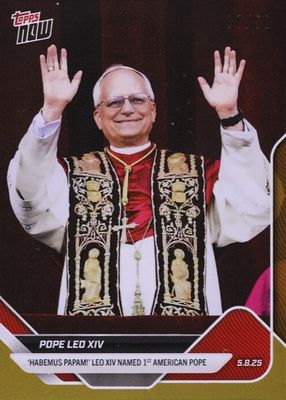 2025 Topps Now #POPE Gold Foil /50
