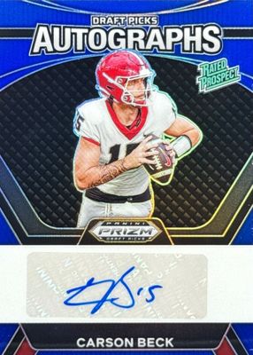 2024 Prizm Draft Picks #DPA-CBK Draft Picks Autographs - Blue /149