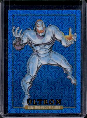 2024 Upper Deck Marvel Masterpieces '92 Platinum #98 Blue Traxx