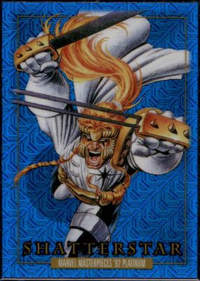 2024 Upper Deck Marvel Masterpieces '92 Platinum #74 Blue Traxx