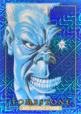 2024 Upper Deck Marvel Masterpieces '92 Platinum #99 Blue Traxx