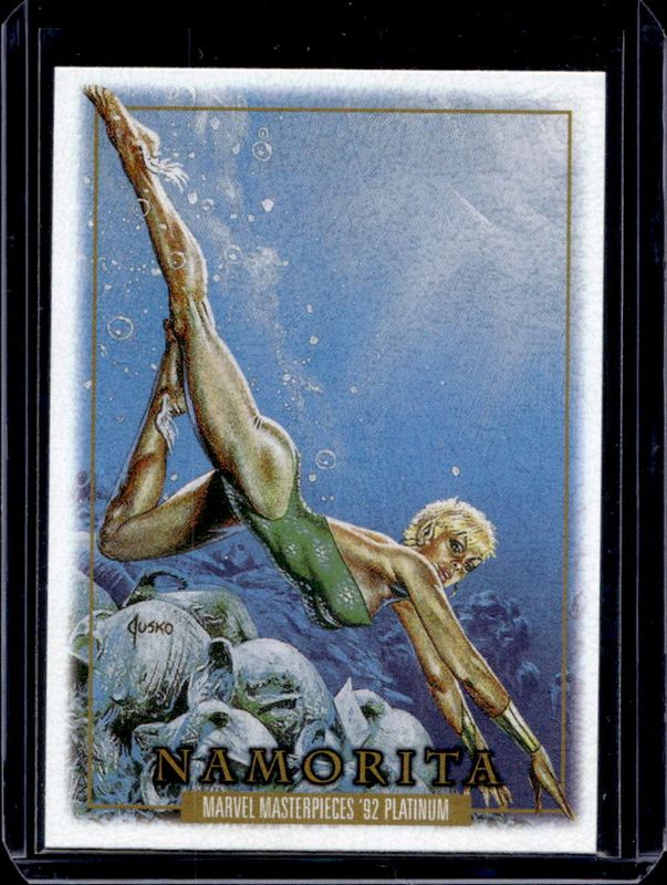 2024 Upper Deck Marvel Masterpieces '92 Platinum #56 Leather