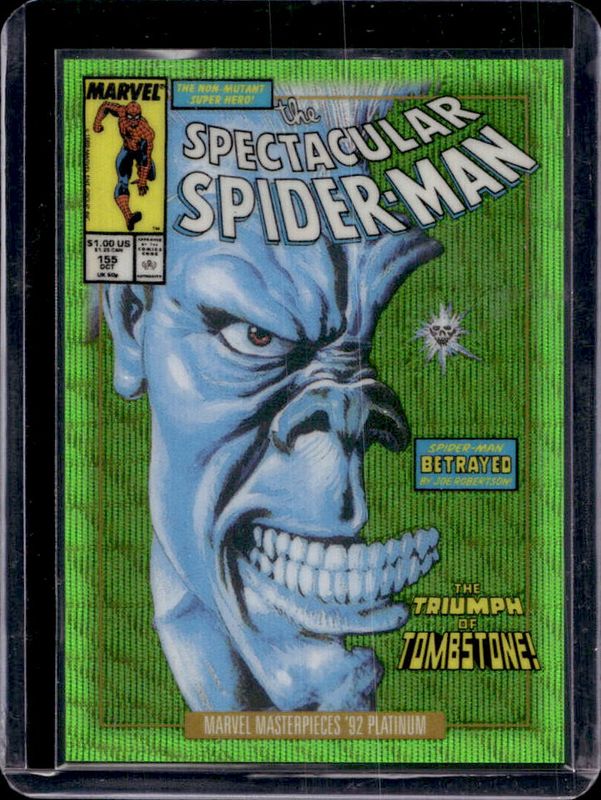 2024 Upper Deck Marvel Masterpieces '92 Platinum #99-V Variant Cover - Emerald Surge /10