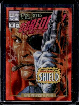 2024 Upper Deck Marvel Masterpieces '92 Platinum #64-V Variant Cover - Orange Lava /25