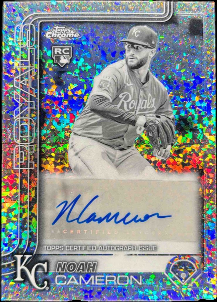 Noah Cameron 2025 Topps Chrome Update #AC-NC Autographs - Black