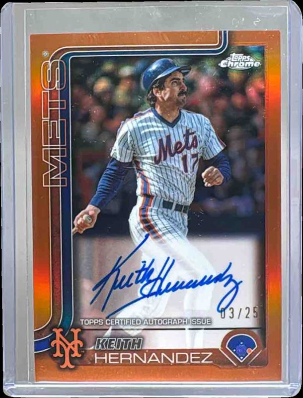 2025 Topps Chrome Update #CLA-KH Chrome Legends Autographs - Orange Refractor /25