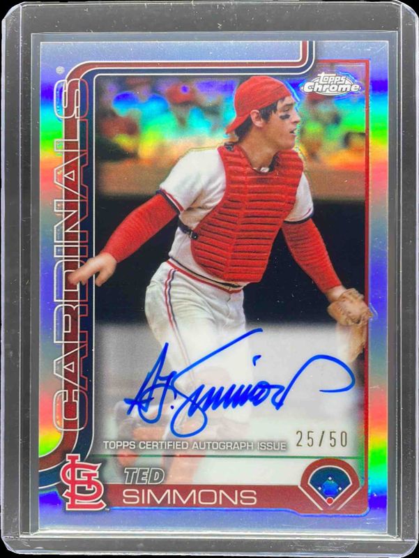 2025 Topps Chrome Update #CLA-TS Chrome Legends Autographs /50