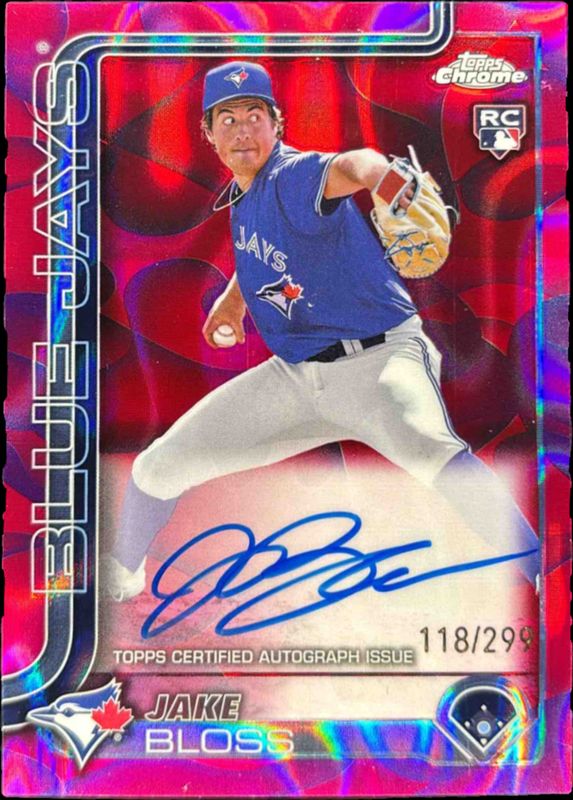 2025 Topps Chrome Update #RA-JB Rookie Lava Lamp Autographs - Magenta Purple Refractor /299