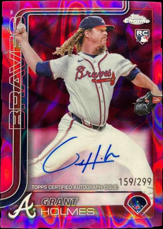 2025 Topps Chrome Update #RA-GH Rookie Lava Lamp Autographs - Magenta Purple Refractor /299