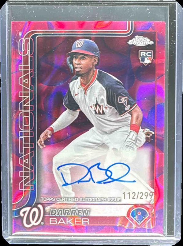 2025 Topps Chrome Update #RA-DB Rookie Lava Lamp Autographs - Magenta Purple Refractor /299
