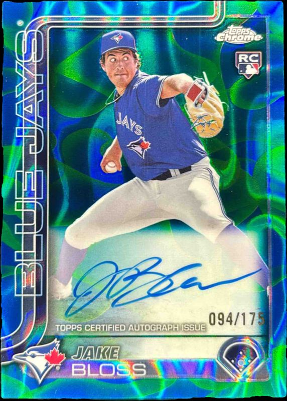 2025 Topps Chrome Update #RA-JB Rookie Lava Lamp Autographs - Blue Green Refractor /175