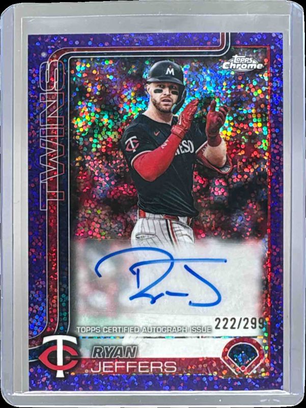 2025 Topps Chrome Update #AC-RJ Autographs - Purple Speckle Refractor /299